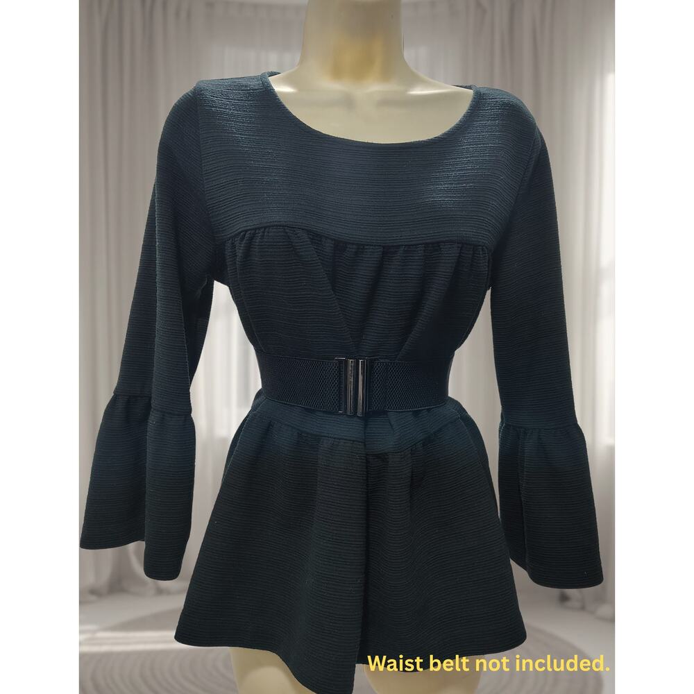 J. CREW Women's Blouse Sz M - Layer flutter & flare bell sleeves